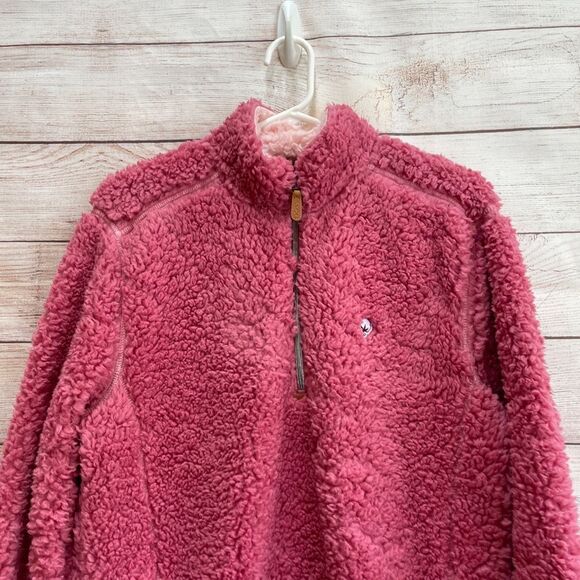 SOUTHERN SHIRT COMPANY HALF ZIP SHERPA IN DUSTY ROSE - Picture 2 of 5